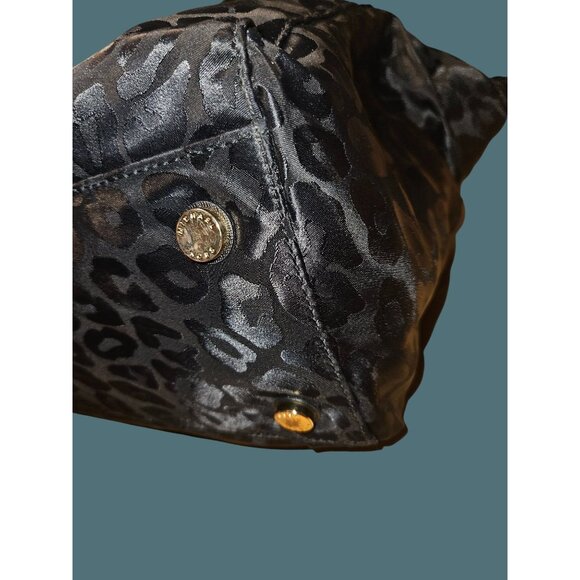 Michael Kors Kelsey Leopard Nylon Tote Shoulder Bag - Picture 10 of 16